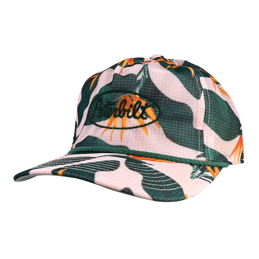 Imperial Hawaiian Rainforest Hat with Green Peterbilt logo