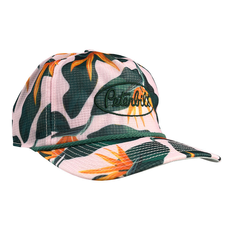 Imperial Hawaiian Rainforest Hat with Green Peterbilt logo
