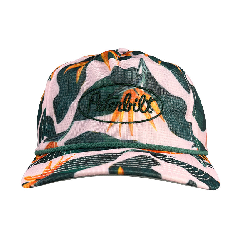Imperial Hawaiian Rainforest Hat with Green Peterbilt logo