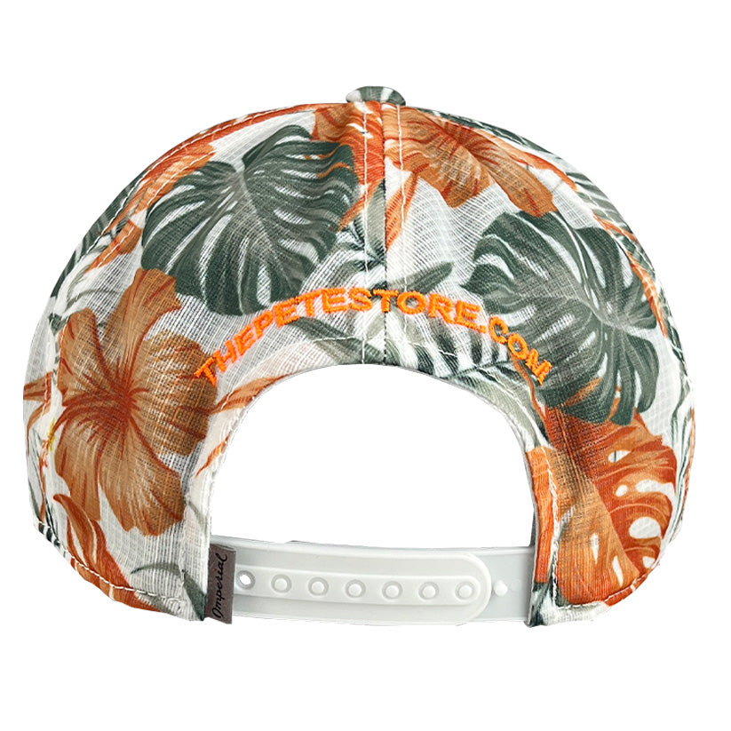 Imperial Hawaiian Rainforest Hat with Orange Peterbilt logo