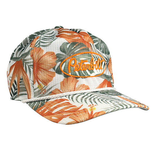 Imperial Hawaiian Rainforest Hat with Orange Peterbilt logo