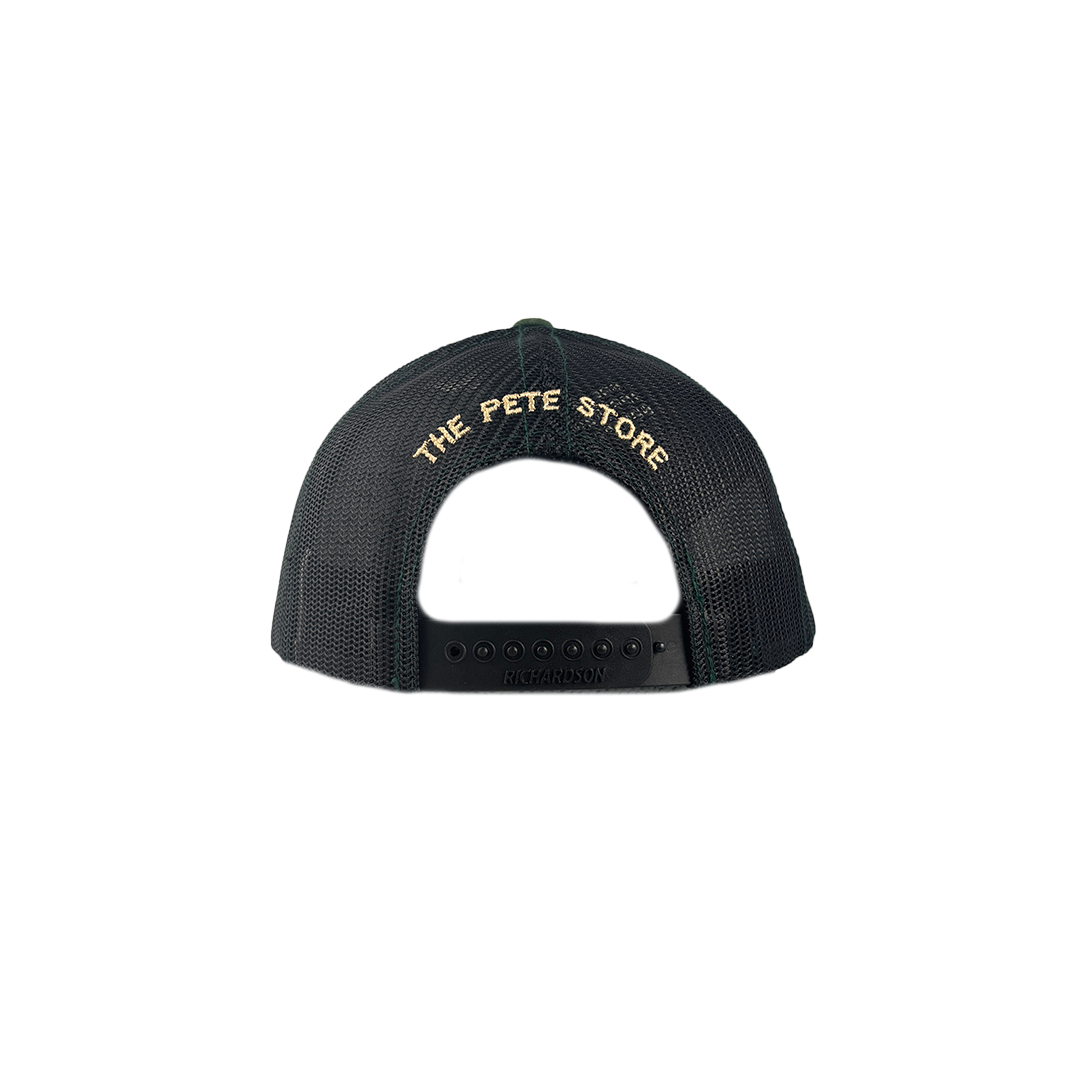 Classic Army Camo and Peterbilt Logo Mesh Trucker Cap