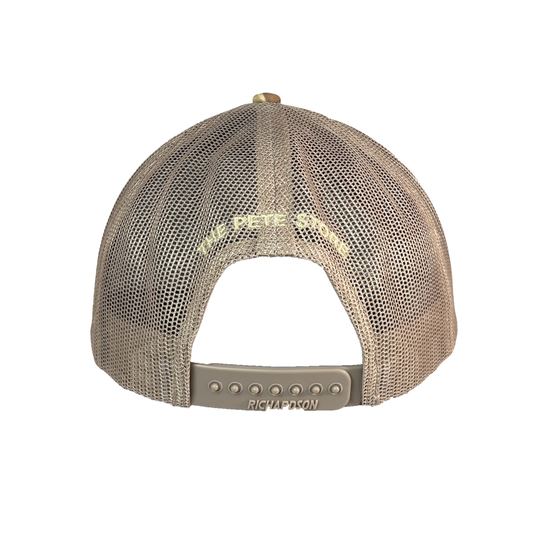 Richardson 112 Duck Camo Peterbilt Logo Mesh Trucker Cap