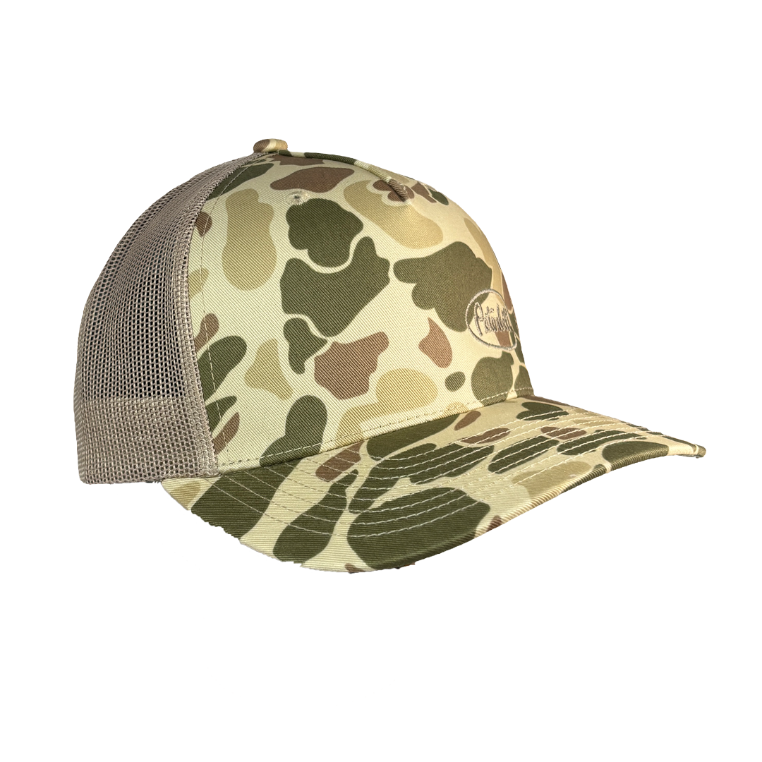 Richardson 112 Duck Camo Peterbilt Logo Mesh Trucker Cap