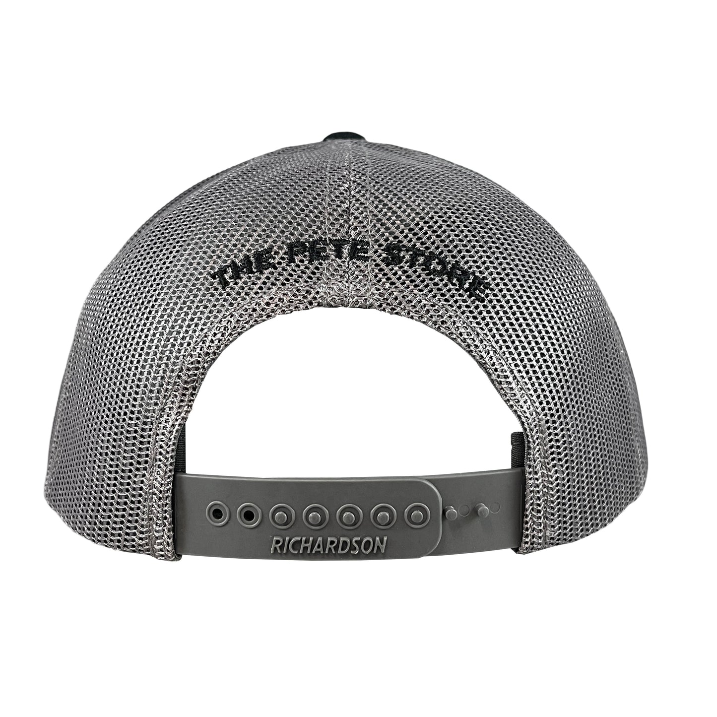 Classic Black and Gray Peterbilt Logo Trucker Cap