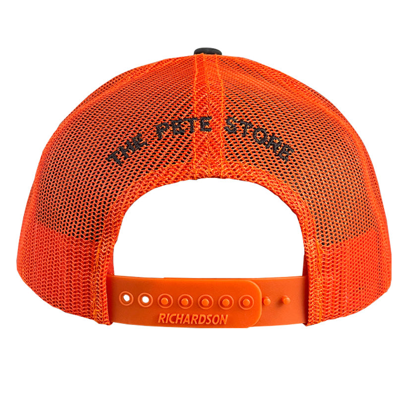 Peterbilt Gray and Orange Mesh Hat