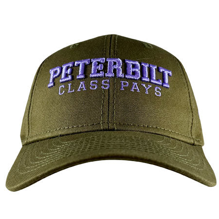Peterbilt Class Pays Olive 3D Embroidered Hat