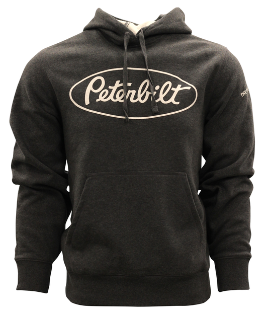 Peterbilt Oval Logo Charcoal Hoodie