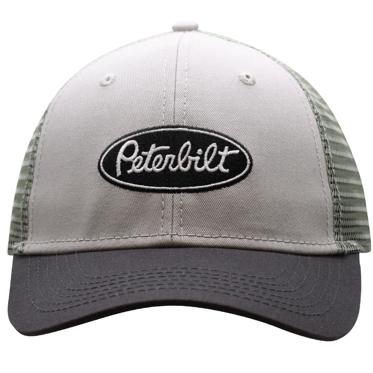 Peterbilt Tri-Color Green Mesh Hat